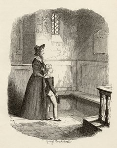 Rose Maylie e Oliver, de "As Aventuras de Oliver Twist", de Charles Dickens (1812-1870) 1838, publicado por Chapman und Hall, 1901