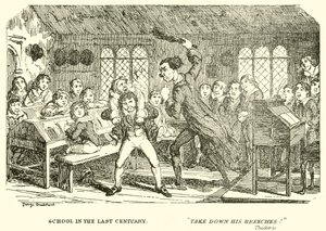 Escola no último século de George Cruikshank