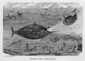 Ciência sob diversas formas (gravura) de George Cruikshank