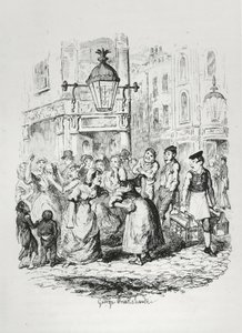 Sete mostradores, c.1836 de George Cruikshank