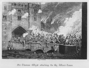 Sir Thomas Wyat a atacar a Torre By Ward (gravura) de George Cruikshank