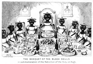 O banquete das bonecas negras, século XIX. de George Cruikshank