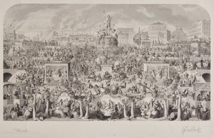 Os costumes de beber da sociedade ou adoração de Baco de George Cruikshank