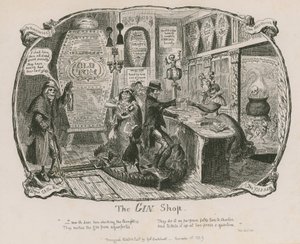 The Gin Shop de George Cruikshank