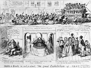 A Grande Exposição de 1851 no Hyde Park, Londres. de George Cruikshank