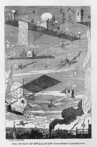 A Altura da Especulação, Expectativas infundadas (gravura) de George Cruikshank