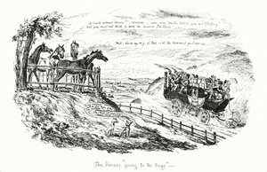 Os Cavalos que Vão para os Cães (gravação) de George Cruikshank