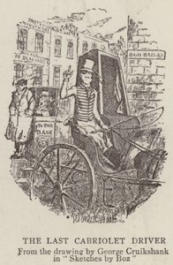 O último motorista Cabriolet de George Cruikshank