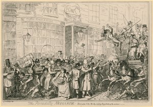 The Piccadilly Nuisance: dedicado aos dignos magistrados do distrito de George Cruikshank