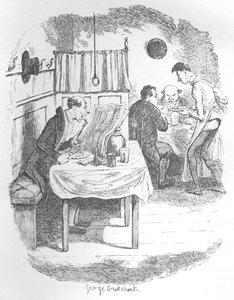 A pessoa alta, magra e pálida, c1900 de George Cruikshank