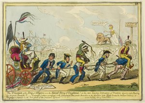 O Triunfo do Dey de Argel sobre a Glória Naval de Inglaterra!! de George Cruikshank