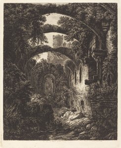 The Great Hall at Conway Castle de George Cuitt the Younger