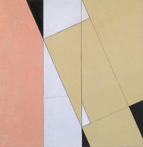 Spatial Relationship, No 2, 2003 (óleo sobre papel e cartão) de George Dannatt