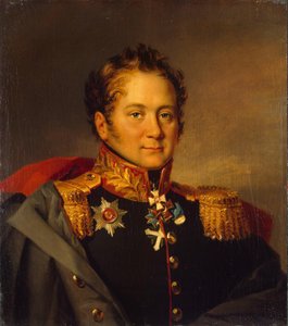 Retrato do general Alexander Alexandrovich Pisarev 1780-1848, antes de 1825 de George Dawe