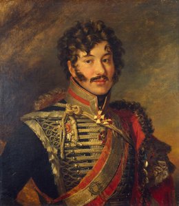 Retrato do general Sergey Nikolayevich Lanskoy 1774-1814, antes de 1825 de George Dawe