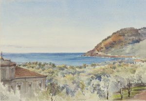 Em San Remo olhando Oeste, 29 de novembro de 1877 (wc no papel)