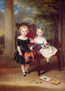 Retrato de duas crianças, Herbert e Rose, 1844