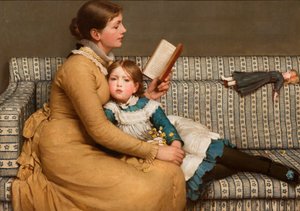 Alice no País das Maravilhas (óleo sobre tela) de George Dunlop Leslie