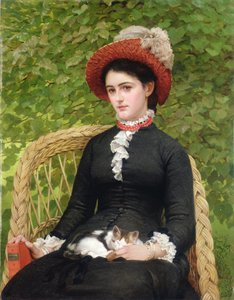 Lucy, filha de Charles Andrew (óleo sobre tela)