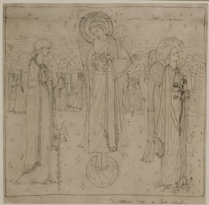 A Maravilhosa Forma do Amor Recuando, c.1898-1901 (lápis)