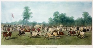 Polo Match em Hurlingham Entre os Horse Guards (Blue) e o Monmouthshire Team, 7 de julho de 1877