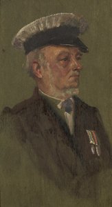 Retrato de G. Mills, L.T.C., c.1920 (óleo sobre painel)