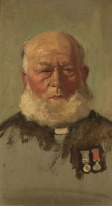 Retrato de J. Summers, R.N., c. 1920 (óleo sobre painel) de George Edmund Butler