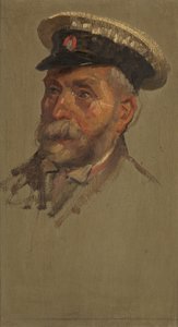 Retrato de L. Andrews, 30ª, c. 1920 (óleo sobre painel) de George Edmund Butler