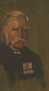 Retrato de P. Page, 4th, c. 1920 (óleo sobre painel) de George Edmund Butler