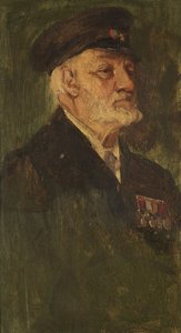 Retrato de R. H. Collins, 28th, c. 1920 (óleo sobre painel)