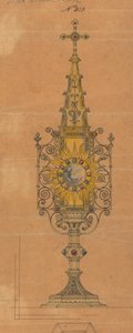 Desenhos executados para Jones e Willis, trabalhadores de metal e madeira e fabricantes de mobiliário de igrejas de Birmingham e Londres