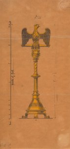 Desenhos executados para Jones e Willis, trabalhadores de metal e madeira e fabricantes de mobiliário de igrejas de Birmingham e Londres
