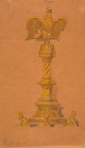 Desenhos executados para Jones e Willis, trabalhadores de metal e madeira e fabricantes de mobiliário de igrejas de Birmingham e Londres