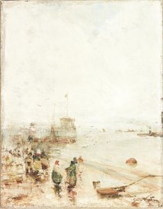 North Shields Fish Quay (óleo sobre tela)