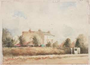 Casa Suburbana (lápis e aguarela sobre papel)