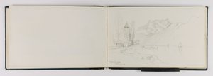 (Caderno de esboços) Vevey La Tour de George Elbert Burr