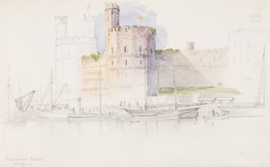 Castelo de Caernarvon, 1899. de George Elbert Burr