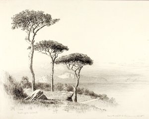 Capri a partir de Sorrento de George Elbert Burr
