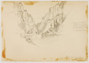 Grand River Canyon/Próximo de Glenwood Springs de George Elbert Burr