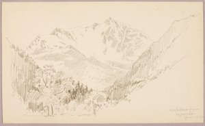 Monte Rosa a partir de Ceppomorelli de George Elbert Burr