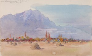 Perto de Villeneuve, Suíça, 1898. de George Elbert Burr