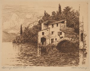 No lago de Como de George Elbert Burr