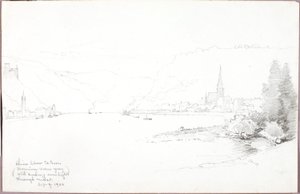 Reno abaixo de St. Goar de George Elbert Burr