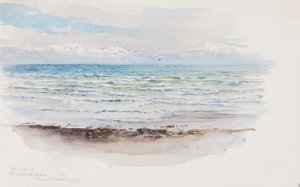 Costa em Pwllheli, País de Gales de George Elbert Burr
