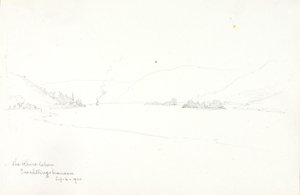 O Reno abaixo de Trechtlingshausen de George Elbert Burr