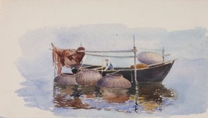 Sem título - Barco de pesca, ca. 1900. de George Elbert Burr