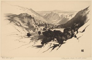 Vale do Lledr, North Wales (no.1) de George Elbert Burr