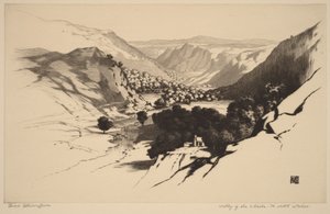 Vale do Lledr, Norte do País de Gales (n.º 1) de George Elbert Burr