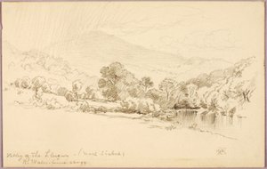 Vale do Llugwy (Moel Siabod), Norte do País de Gales de George Elbert Burr