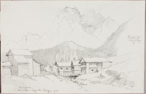 Vista de Sextan, Tirol de George Elbert Burr